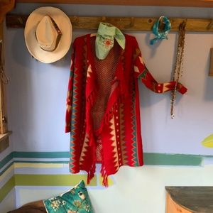 Anne French Southwestern style cardigan Great condition Xl